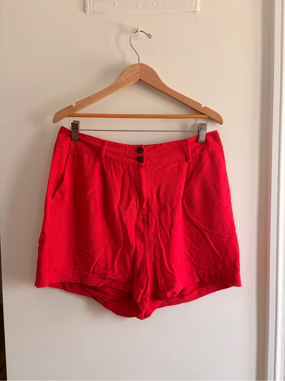 Primark Bright Red High-Waist Women’s Shorts